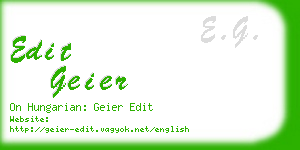 edit geier business card